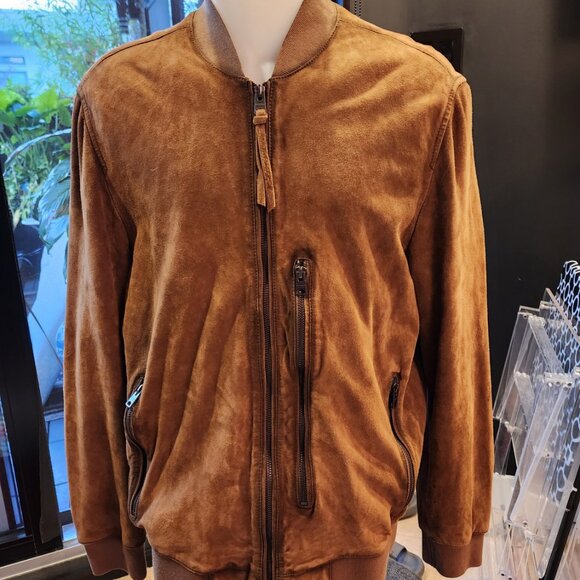 All Saints Suede Jacket NWOT - Picture 1 of 7